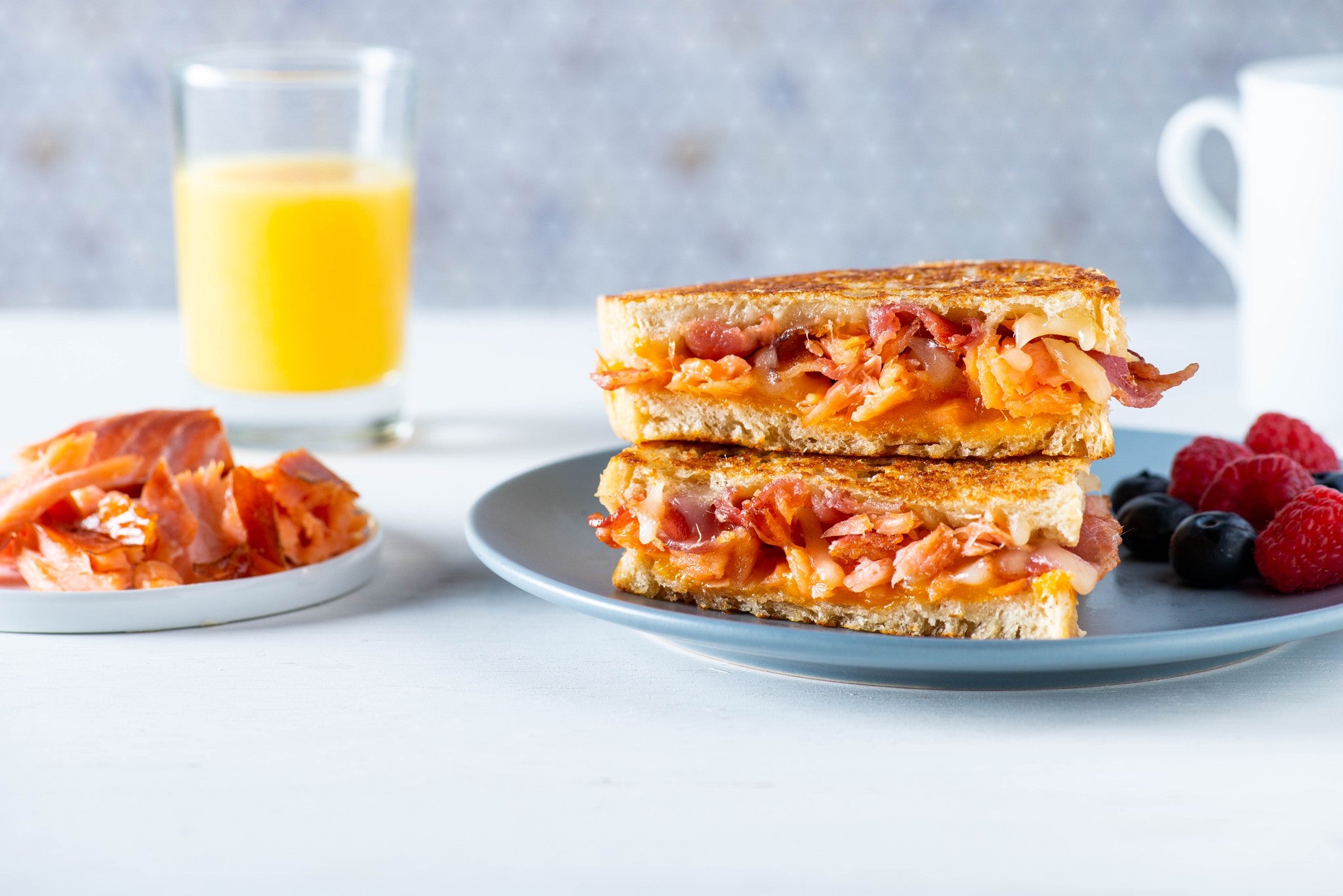 Breakfast Honey Smoked Salmon® Grilled Cheese – Honey Smoked Fish Co.