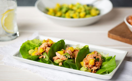 Cajun Salmon Lettuce Wraps