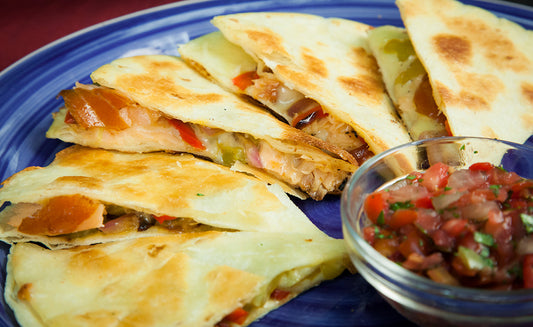 Honey Smoked Salmon Quesadillas