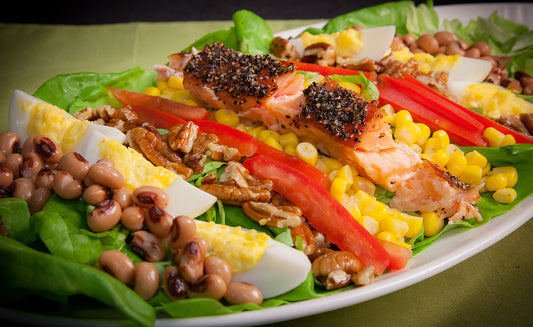 Honey Smoked Salmon Southern Cobb Salad