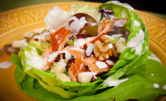 Honey Smoked Salmon Waldorf Salad