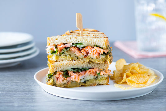 Honey Smoked Salmon® Garlic and Herb Three Cheese Panini