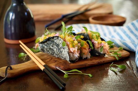 Honey Smoked Salmon® Mango Habanero Nori Tacos