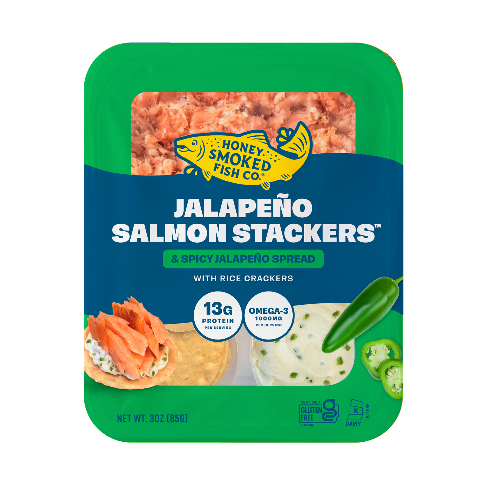 Jalapeño Salmon Stackers – Honey Smoked Fish Co.