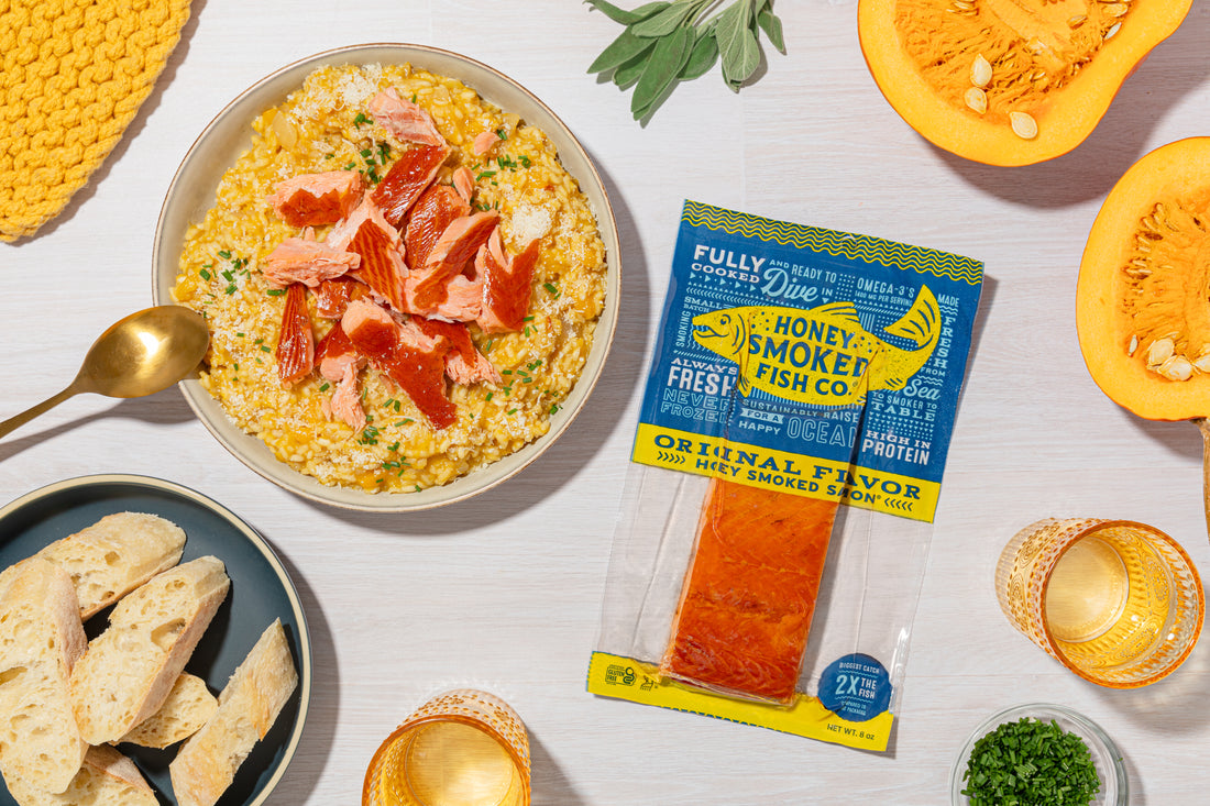 Honey Smoked Salmon® Pumpkin Risotto