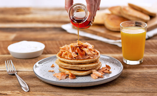 Salmon Topped Pancakes