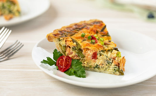 Honey Smoked Salmon® Quiche With Spring Vegetables