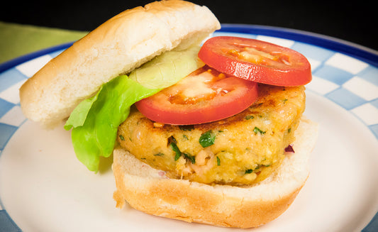 Honey Smoked Salmon Burgers