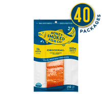 Original Honey Smoked Salmon® — 40 Packages of 8oz Fillets