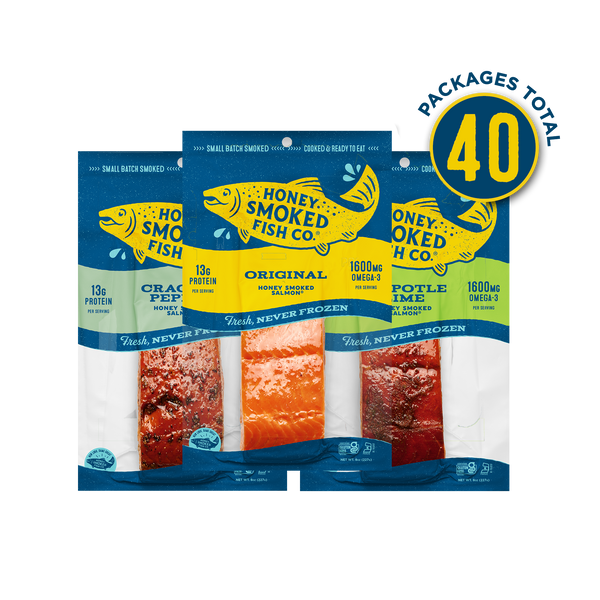 Variety Pack — 40 Packages of 8oz Fillets