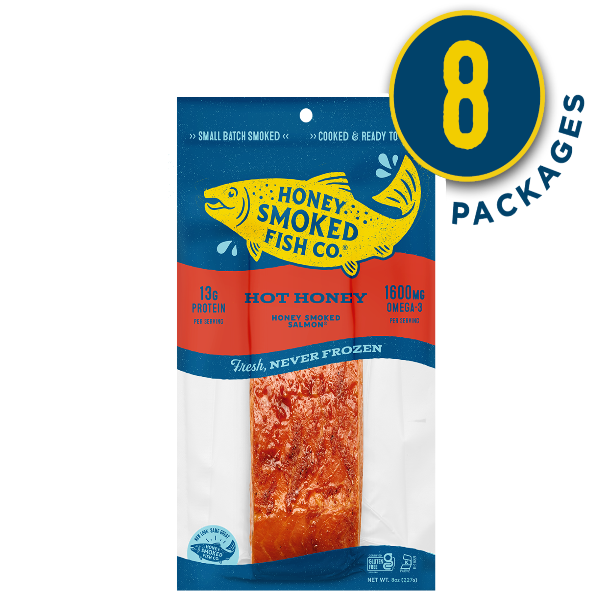 Hot Honey Salmon Eight Packages Of 8oz Fillets Honey Smoked Fish Co hot-honey-salmon-eight-packages-of-8oz-fillets-honey-smoked-fish-co