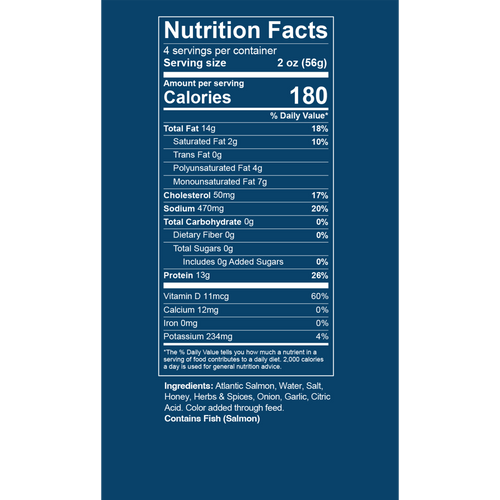 nutrition facts