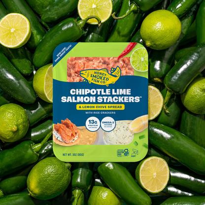 Chipotle Lime Honey Smoked Salmon & Stackers - Combo Pack