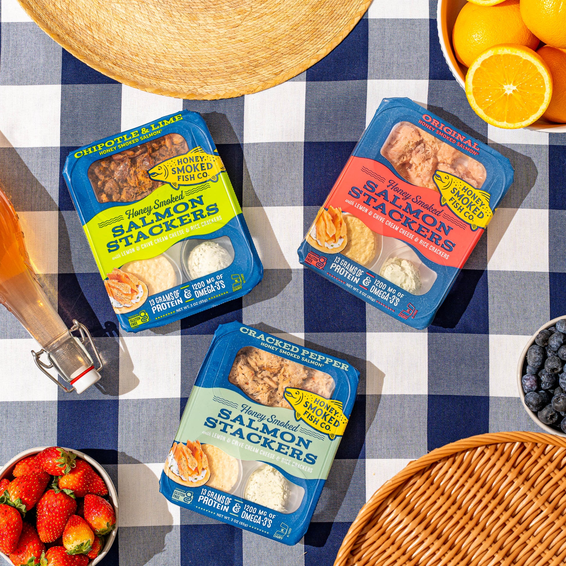 Variety Honey Smoked Salmon & Stackers