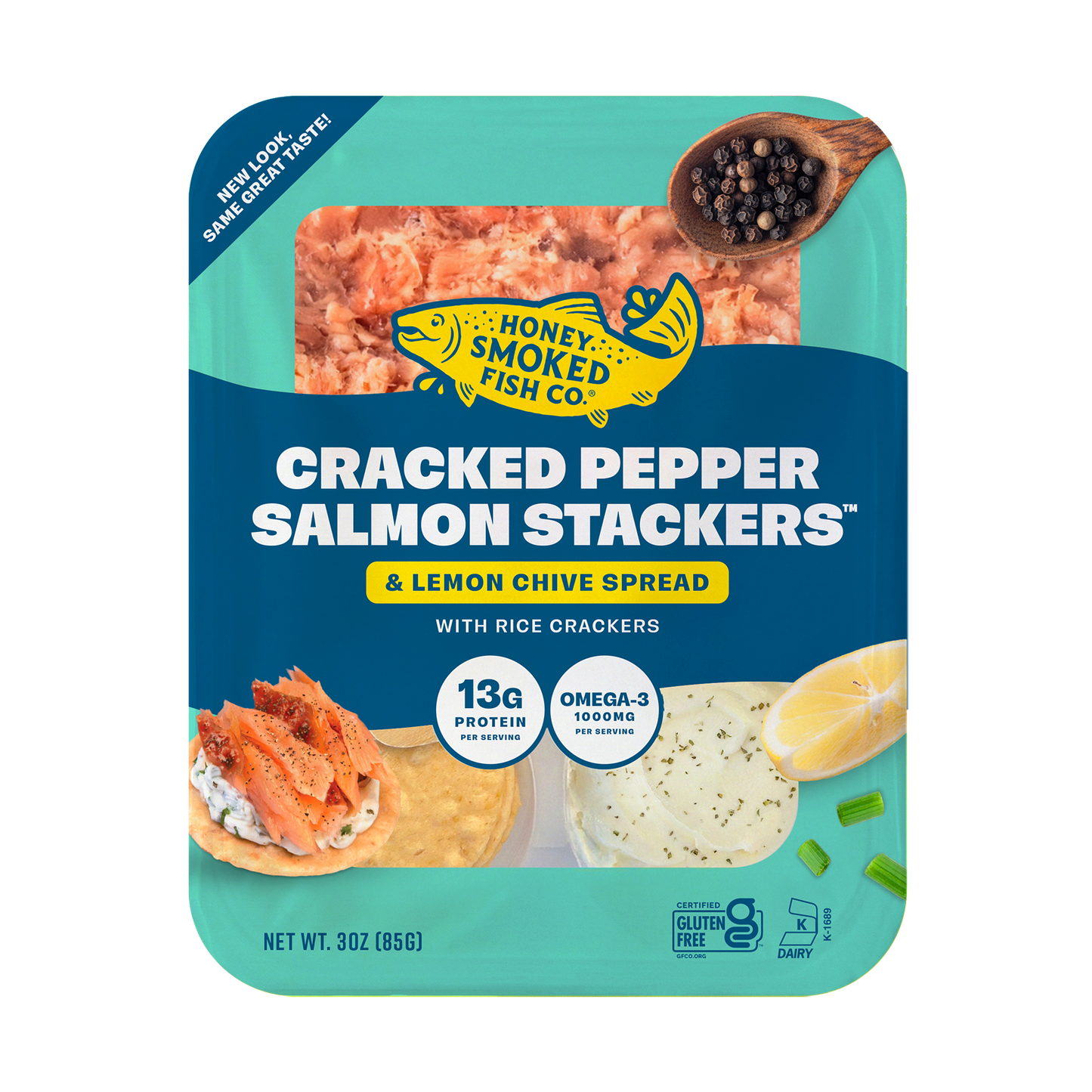 Cracked Pepper Salmon Stackers