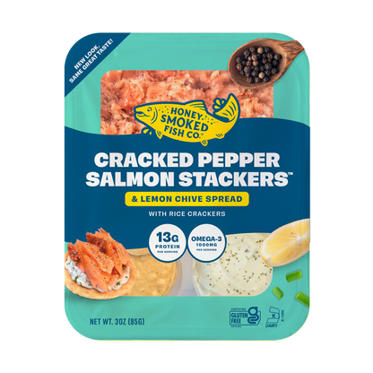 Cracked Pepper Salmon Stackers