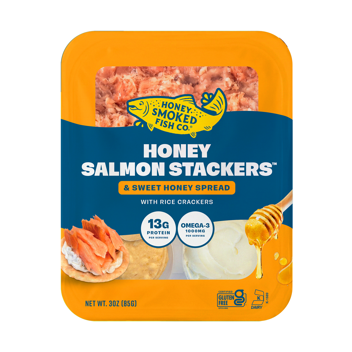Honey Salmon Stackers