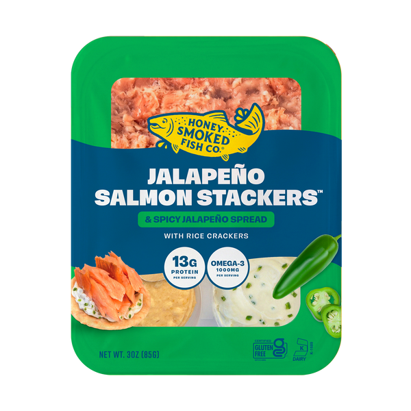 Jalapeño Salmon Stackers – Honey Smoked Fish Co.