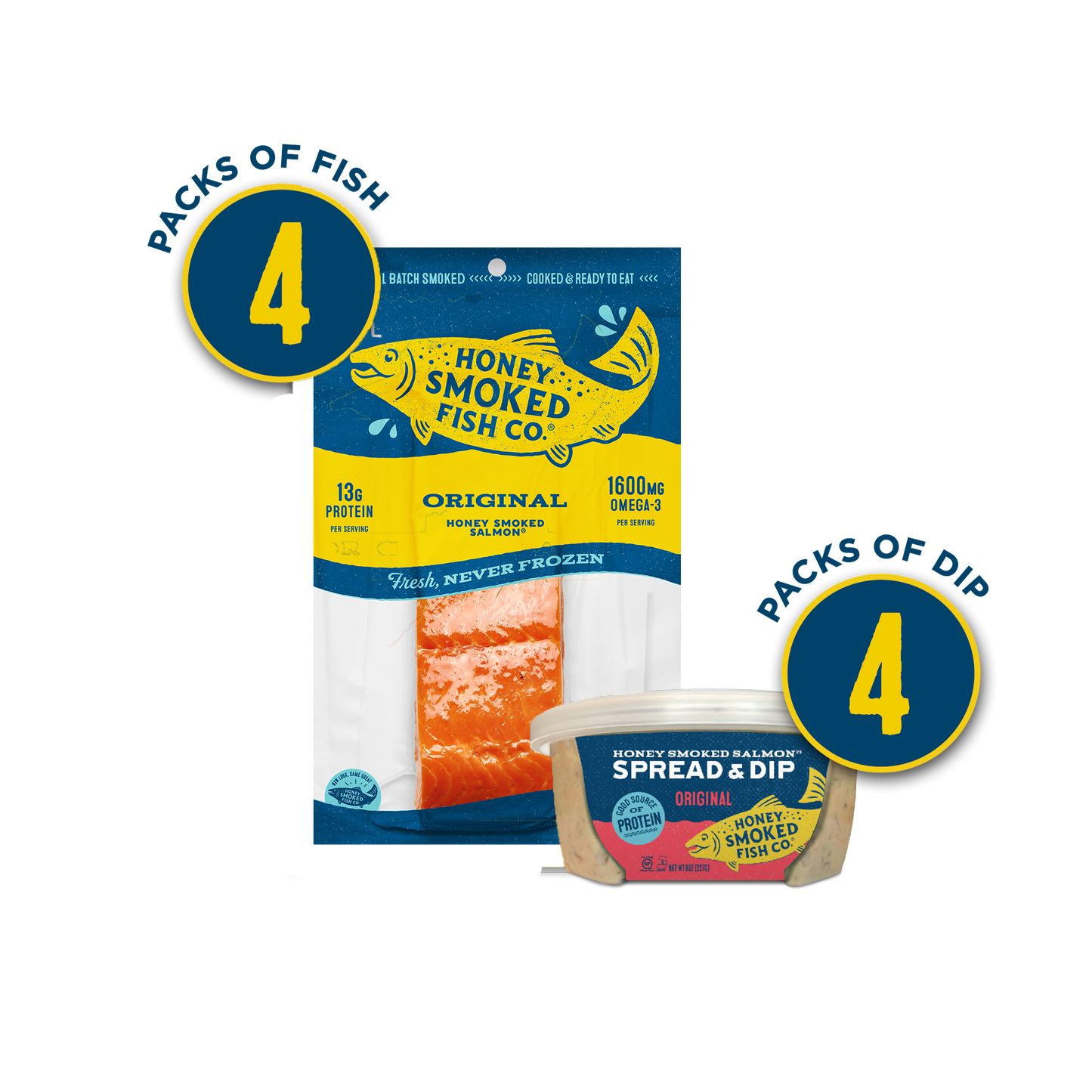 Original Honey Smoked Salmon - Combo Pack