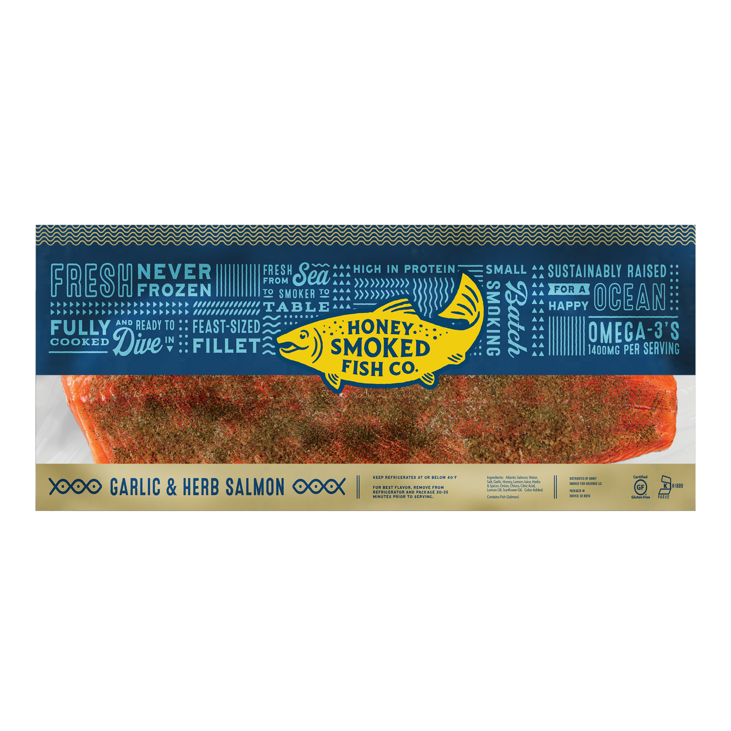 Garlic & Herb Smoked Salmon® — Whole Fillet