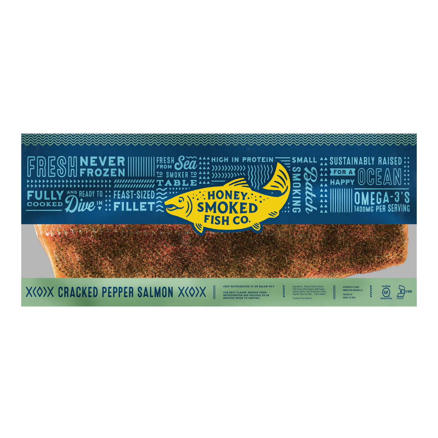 Cracked Pepper Smoked Salmon® — Whole Fillet