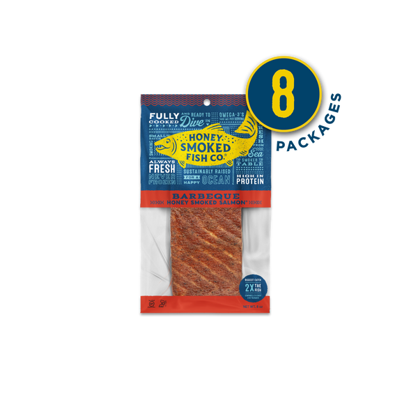 Barbeque Salmon — Eight Packages of 8oz Fillets